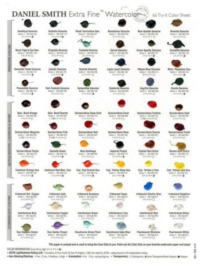 Daniel Smith Fine Watercolor 66 Color Dot - Card - Honey Bee Stamps