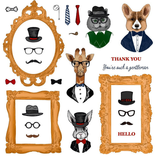 Dapper Decor - 6x8 Rubber Cling Stamp Set - Honey Bee Stamps