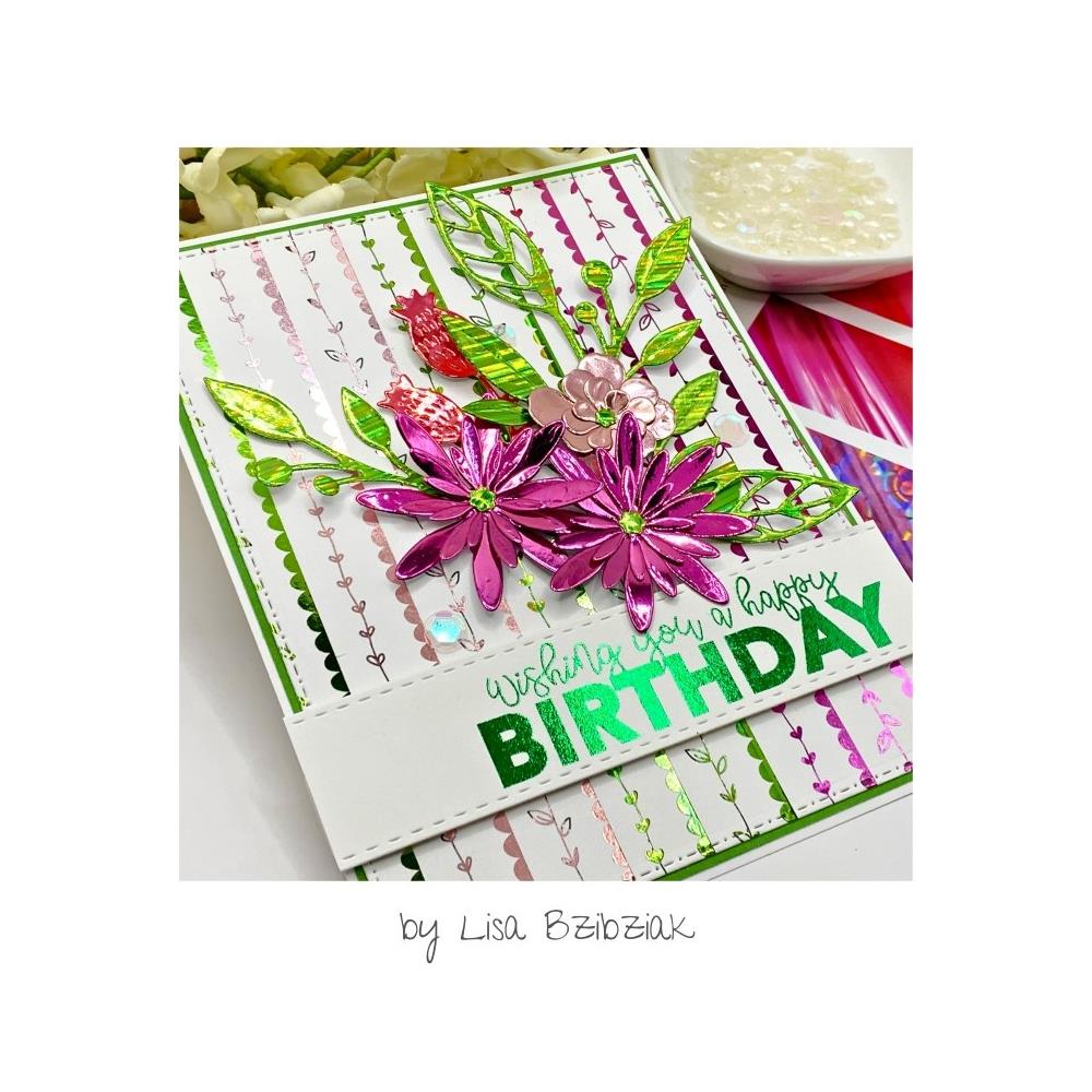 Deco Foil Color Of Harmony Transfer Foils - Shades Of Green 20 pc - Honey Bee Stamps