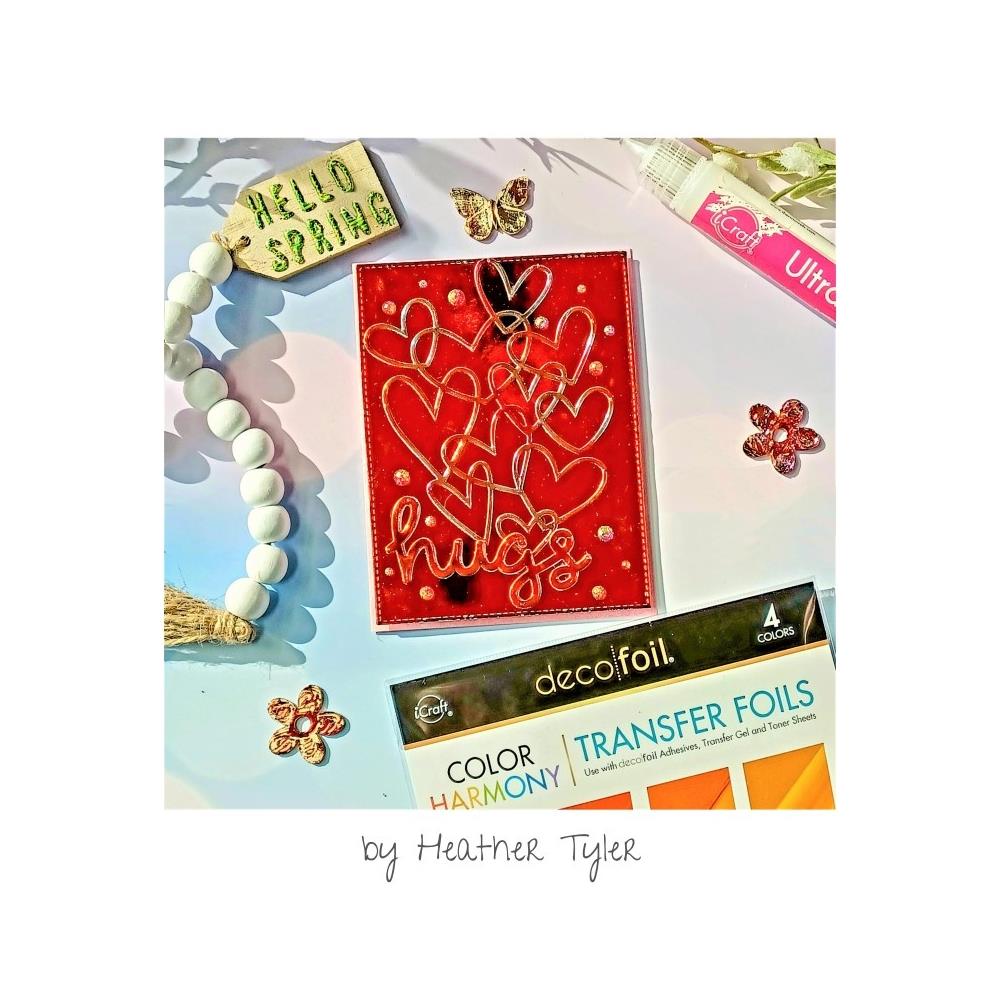 Deco Foil Color Of Harmony Transfer Foils - Shades Of Orange 20 pc - Honey Bee Stamps