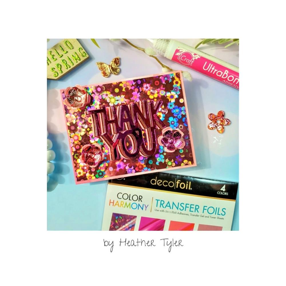 Deco Foil Color Of Harmony Transfer Foils - Shades Of Pink 20 pc - Honey Bee Stamps