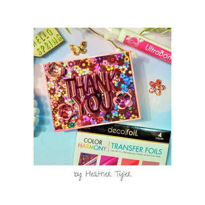 Deco Foil Color Of Harmony Transfer Foils - Shades Of Pink 20 pc - Honey Bee Stamps