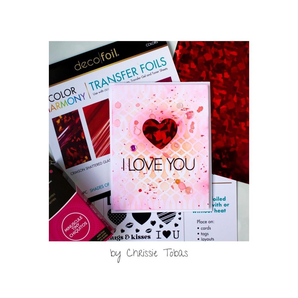 Deco Foil Color Of Harmony Transfer Foils - Shades Of Red 20 pc - Honey Bee Stamps