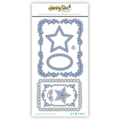 Decorative Star Layering Frames - Honey Cuts - Stand - Alone Dies - Honey Bee Stamps