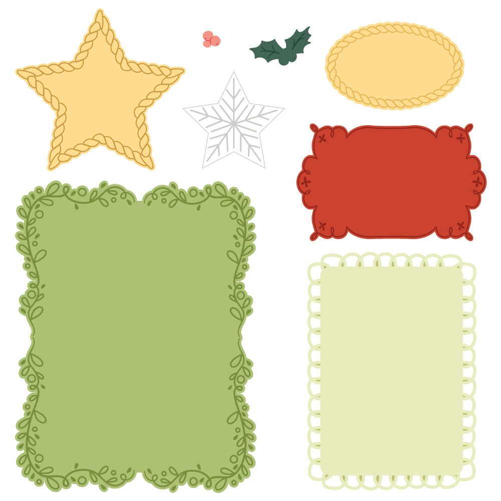 Decorative Star Layering Frames - Honey Cuts - Stand - Alone Dies - Honey Bee Stamps
