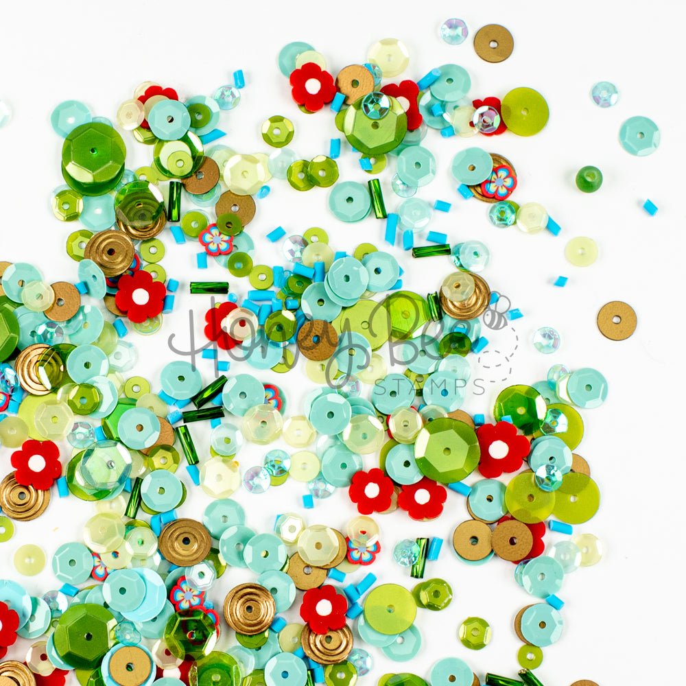 Desert Bloom - Sequin Mix - Honey Bee Stamps