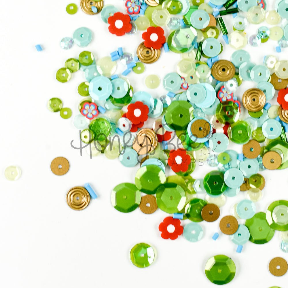 Desert Bloom - Sequin Mix - Honey Bee Stamps