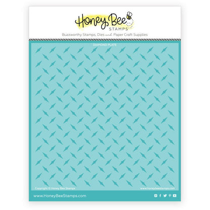 Diamond Plate - 6"x6" Background Stencil - Honey Bee Stamps