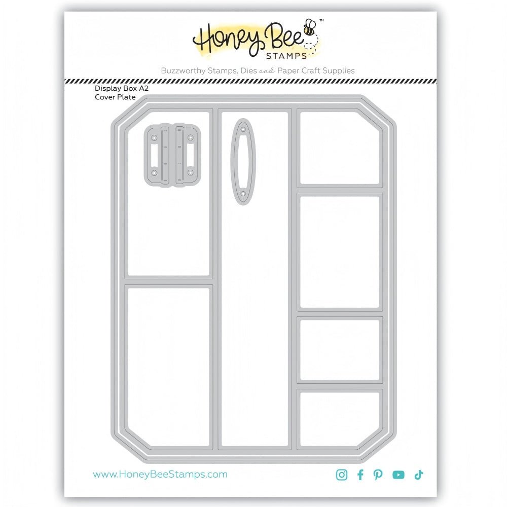 Display Box A2 Cover Plate - Honey Cuts Stand - Alone Dies - Honey Bee Stamps