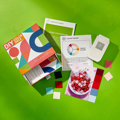 DIY Color Deck Builder Bundle - Box, Cards, 1" Paper Punch and Cardstock - Honey Bee Stamps