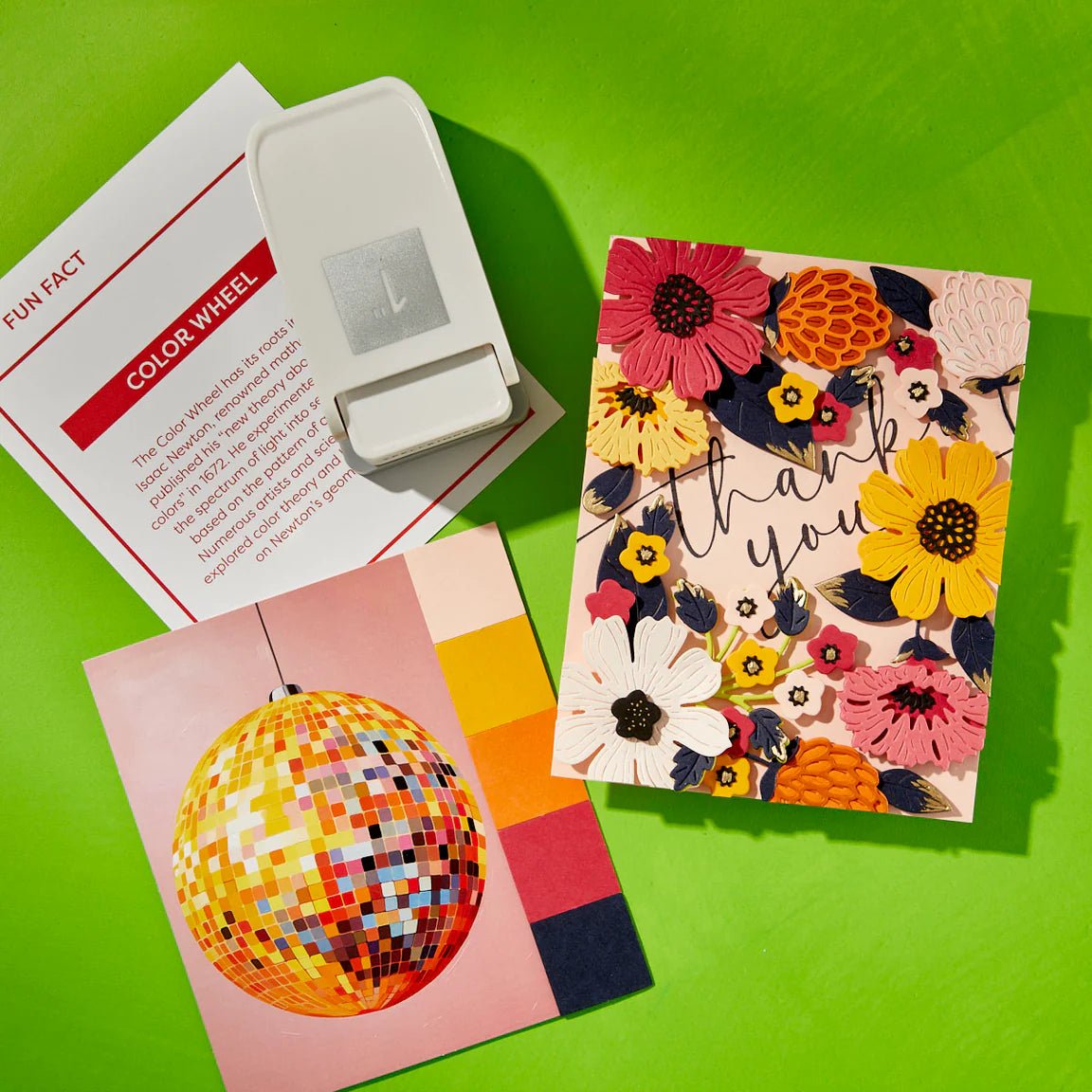 DIY Color Deck Builder Bundle - Box, Cards, 1" Paper Punch and Cardstock - Honey Bee Stamps