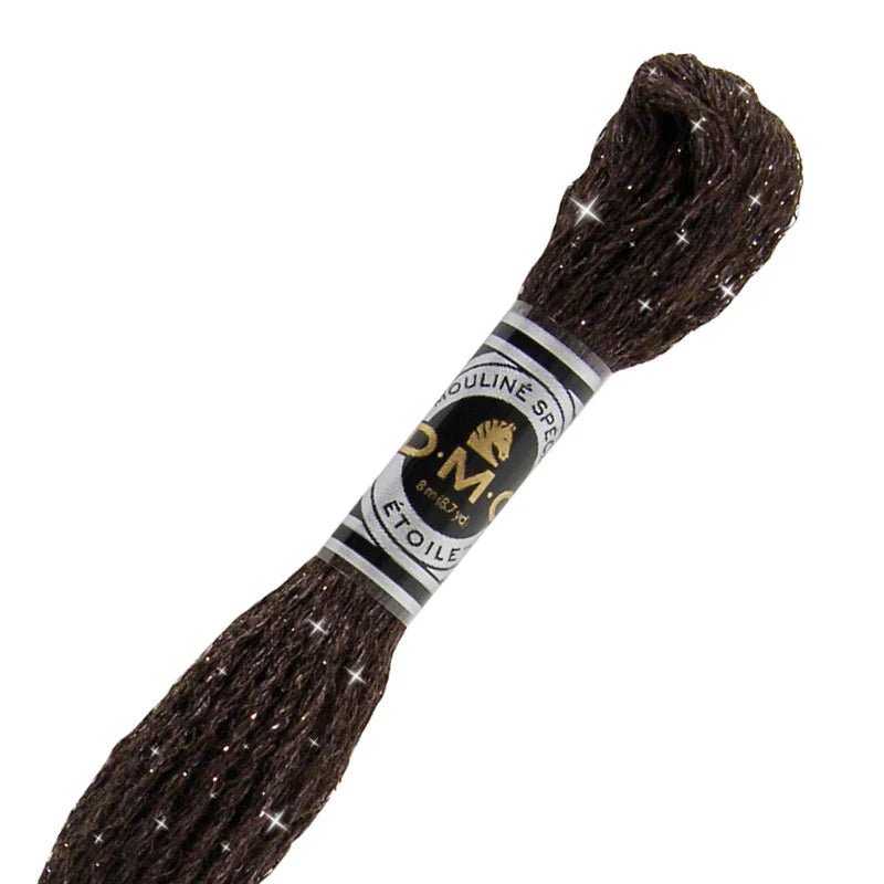 DMC 6 - Strand Etoile Embroidery Floss 8.7yd - Black Brown - Honey Bee Stamps