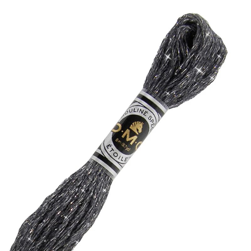 DMC 6 - Strand Etoile Embroidery Floss 8.7yd - Very Dark Pewter Gray - Honey Bee Stamps