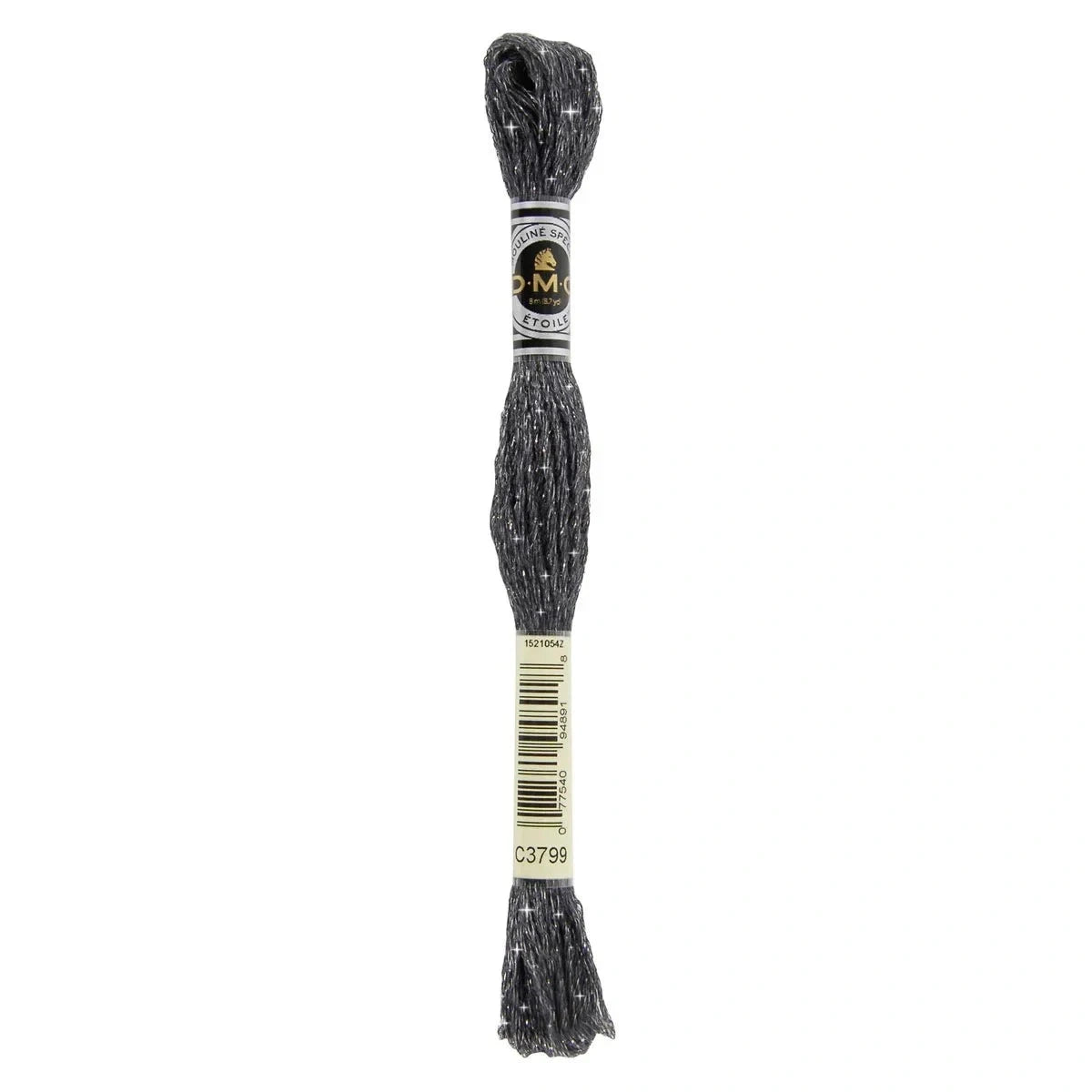 DMC 6 - Strand Etoile Embroidery Floss 8.7yd - Very Dark Pewter Gray - Honey Bee Stamps