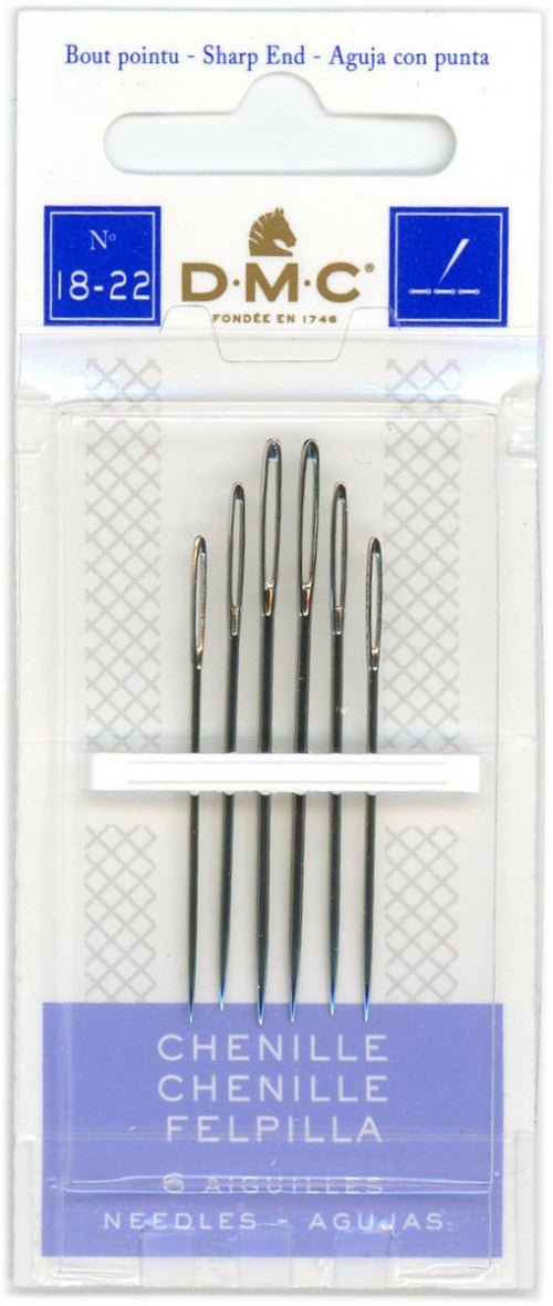 DMC Chenille Needles 6 Pk / Sizes 18 - 22 - Honey Bee Stamps