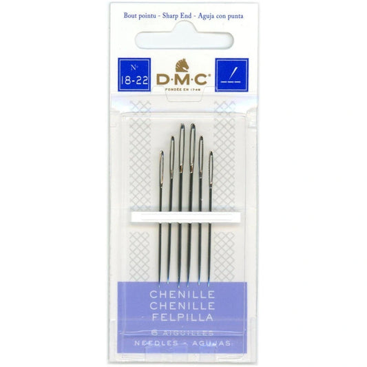 DMC Chenille Needles 6 Pk / Sizes 18 - 22 - Honey Bee Stamps
