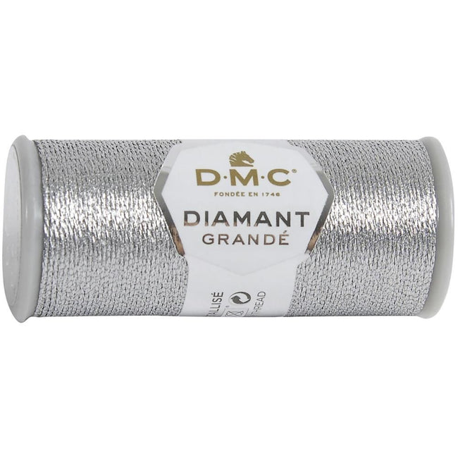 DMC Diamant Grande Metallic Thread 21.8yd - Dark Silver - Honey Bee Stamps