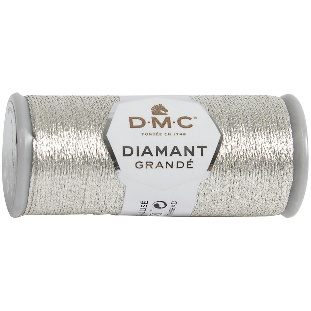 DMC Diamant Grande Metallic Thread 21.8yd - Light Silver - Honey Bee Stamps