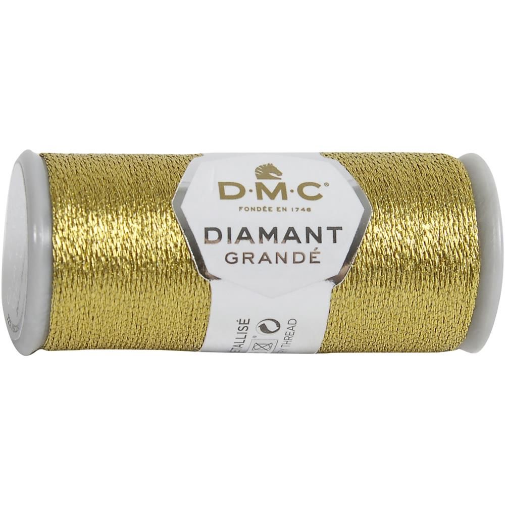 DMC Diamant Grande Metallic Thread 21.8yd - Dark Gold - Honey Bee Stamps