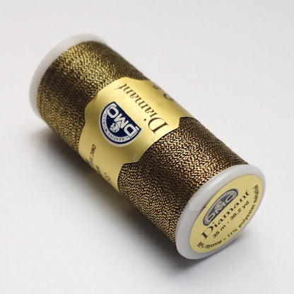 DMC Diamant Metallic Thread 38.2yd - Gold & Black - Honey Bee Stamps