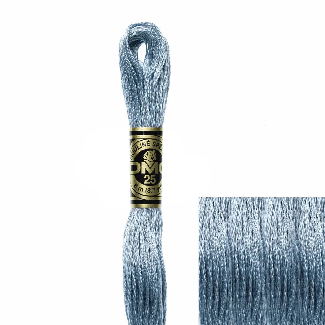 DMC Embroidery Floss, 6 - Strand - Antique Blue Light 932 - Honey Bee Stamps
