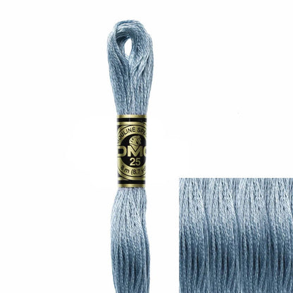 DMC Embroidery Floss, 6 - Strand - Antique Blue Light 932 - Honey Bee Stamps