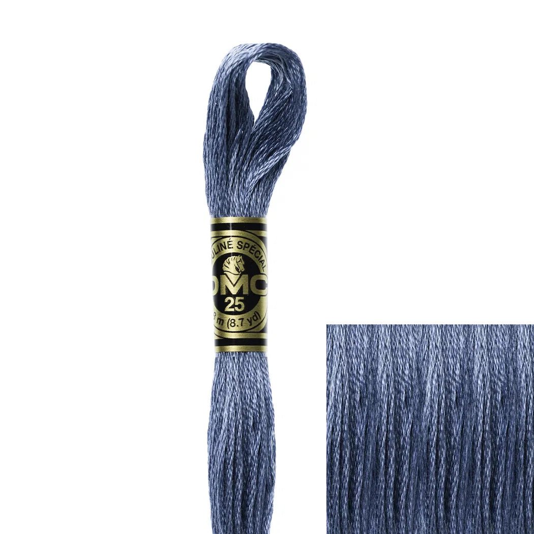 DMC Embroidery Floss, 6 - Strand - Antique Blue Medium 931 - Honey Bee Stamps