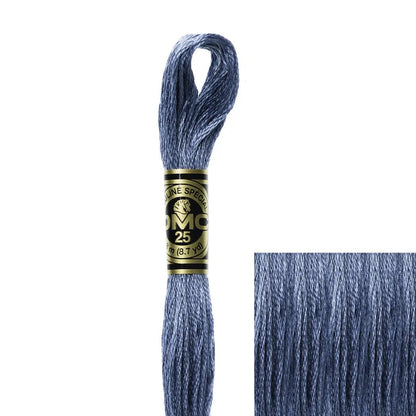 DMC Embroidery Floss, 6 - Strand - Antique Blue Medium 931 - Honey Bee Stamps