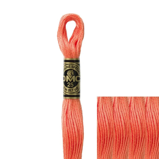 DMC Embroidery Floss, 6 - Strand - Apricot Medium 3340 - Honey Bee Stamps
