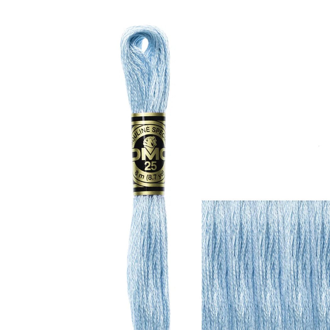 DMC Embroidery Floss, 6 - Strand - Baby Blue Light 3325 - Honey Bee Stamps