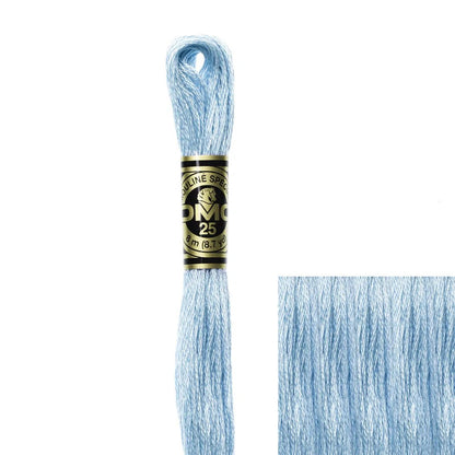 DMC Embroidery Floss, 6 - Strand - Baby Blue Light 3325 - Honey Bee Stamps