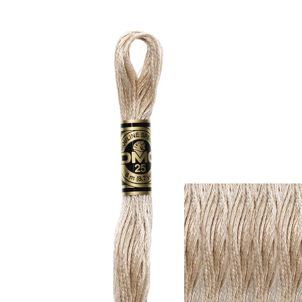 DMC Embroidery Floss, 6 - Strand - Beige Brown Very Light 842 - Honey Bee Stamps