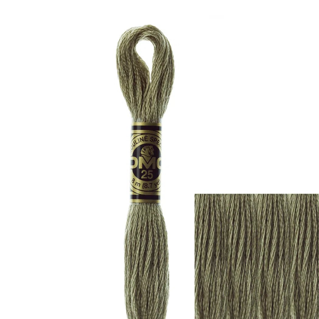DMC Embroidery Floss, 6 - Strand - Beige Gray Dark 642 - Honey Bee Stamps