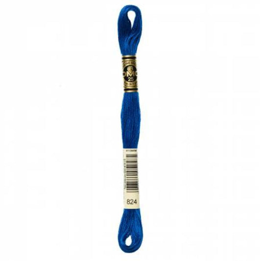 DMC Embroidery Floss, 6 - Strand - Blue Very Dark 824 - Honey Bee Stamps