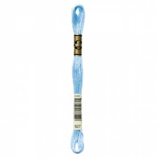 DMC Embroidery Floss, 6 - Strand - Blue Very Light 827 - Honey Bee Stamps