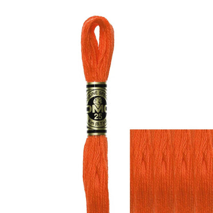DMC Embroidery Floss, 6 - Strand - Bright Orange 608 - Honey Bee Stamps