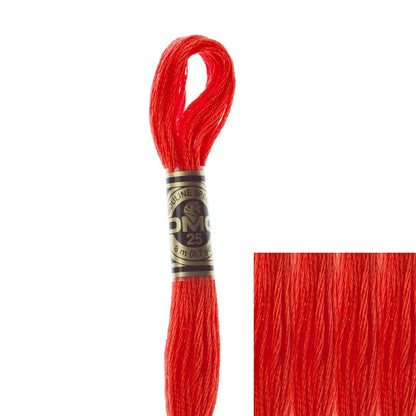 DMC Embroidery Floss, 6 - Strand - Bright Orange Dark 606 - Honey Bee Stamps