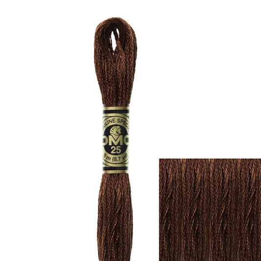 DMC Embroidery Floss, 6 - Strand - Coffee Brown Very Dark 898 - Honey Bee Stamps