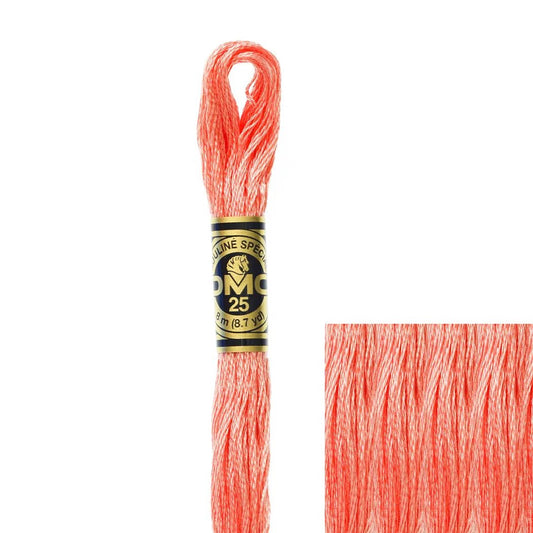 DMC Embroidery Floss, 6 - Strand - Coral Light 352 - Honey Bee Stamps