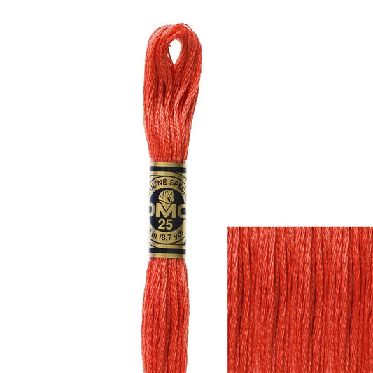DMC Embroidery Floss, 6 - Strand - Coral Medium 350 - Honey Bee Stamps