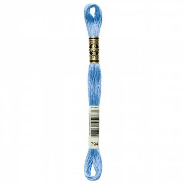 DMC Embroidery Floss, 6-Strand - Cornflower Blue Light #794