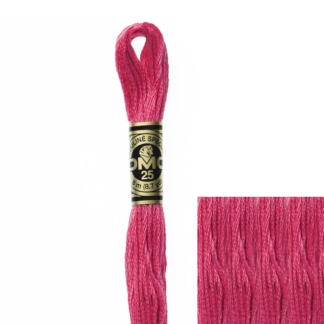 DMC Embroidery Floss, 6 - Strand - Cranberry Dark 601 - Honey Bee Stamps