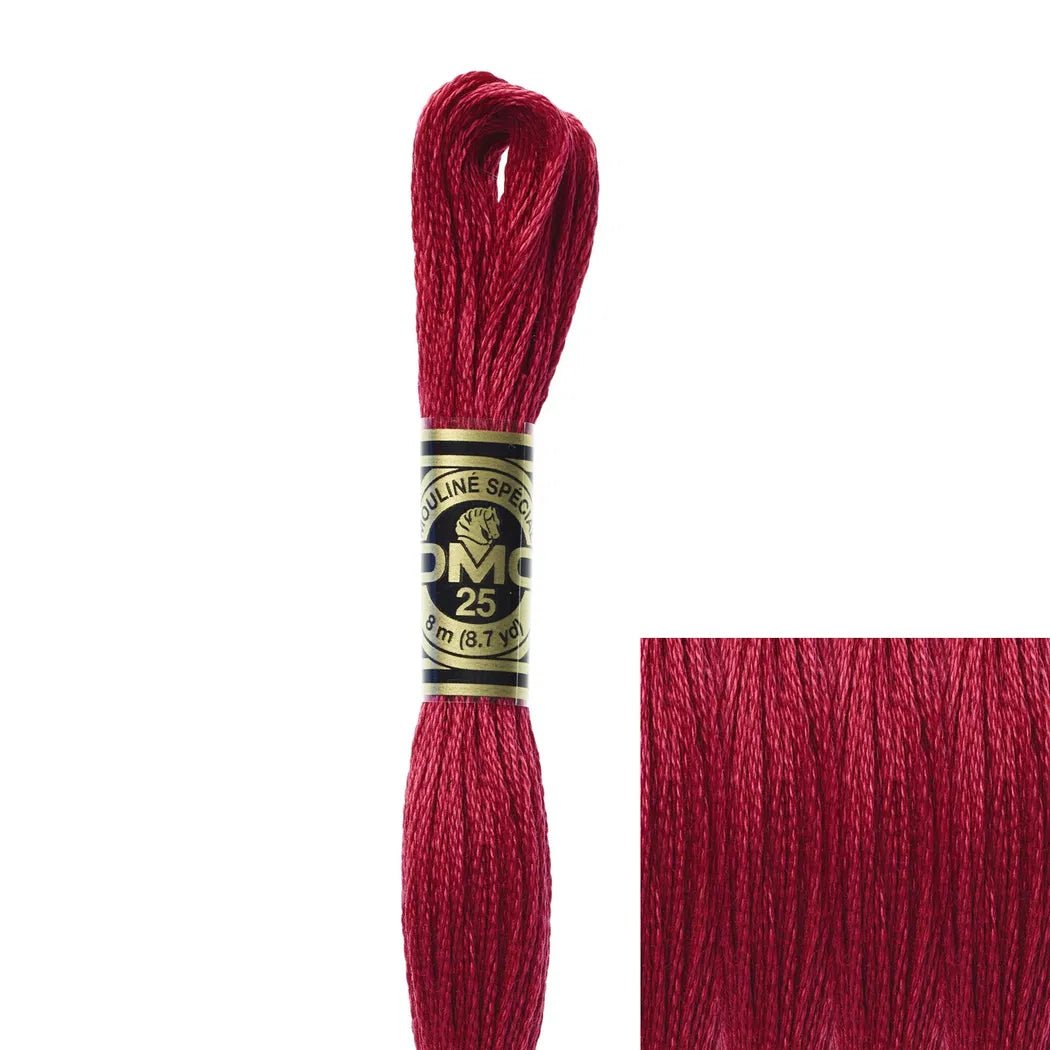 DMC Embroidery Floss, 6 - Strand - Dark Red 498 - Honey Bee Stamps