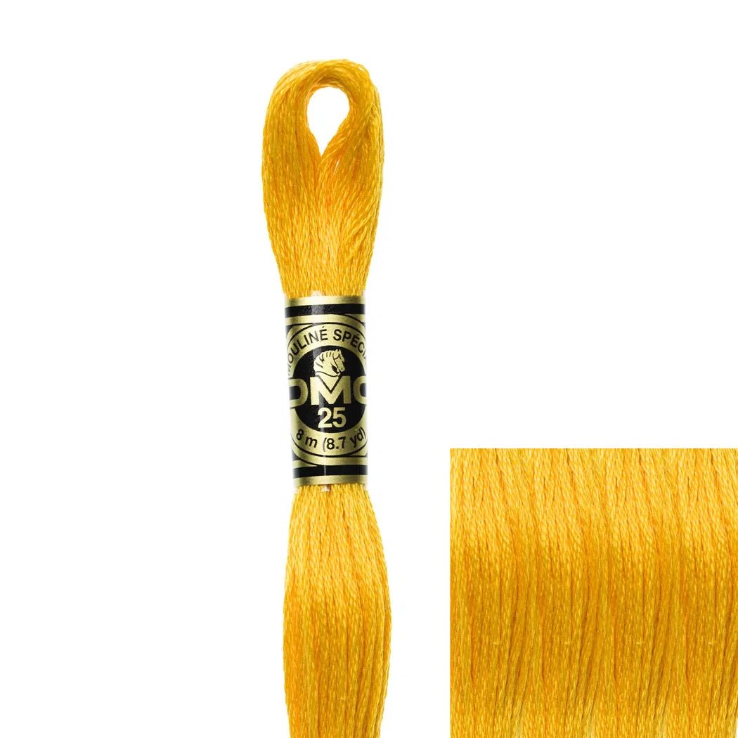 DMC Embroidery Floss, 6 - Strand - Deep Canary 972 - Honey Bee Stamps