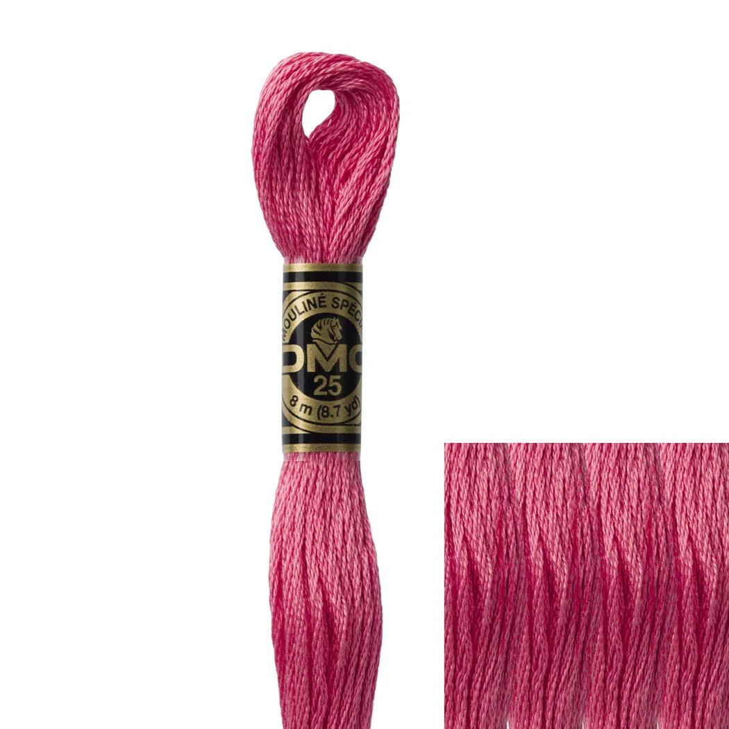 DMC Embroidery Floss, 6 - Strand - Dusty Rose Dark 961 - Honey Bee Stamps