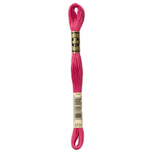 DMC Embroidery Floss, 6 - Strand - Dusty Rose Very Dark 3731 - Honey Bee Stamps