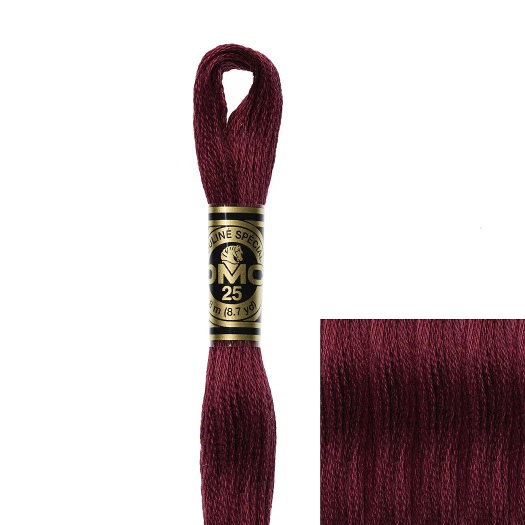 DMC Embroidery Floss, 6 - Strand - Garnet Dark 814 - Honey Bee Stamps