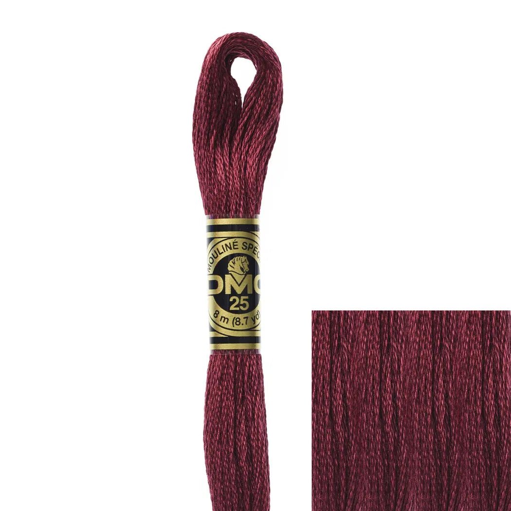 DMC Embroidery Floss, 6 - Strand - Garnet Very Dark 902 - Honey Bee Stamps