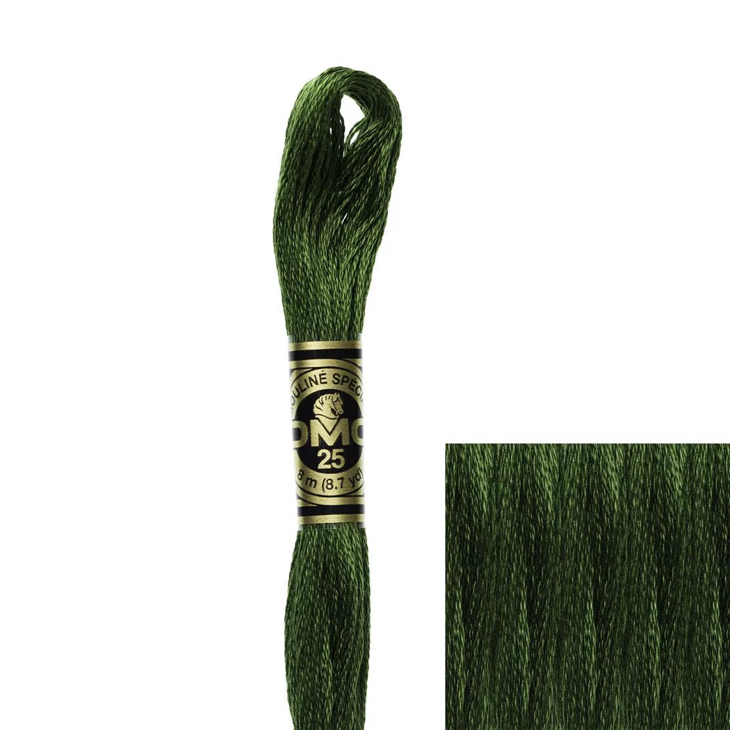 DMC Embroidery Floss, 6 - Strand - Hunter Green Dark 3345 - Honey Bee Stamps