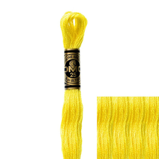 DMC Embroidery Floss, 6 - Strand - Lemon 307 - Honey Bee Stamps